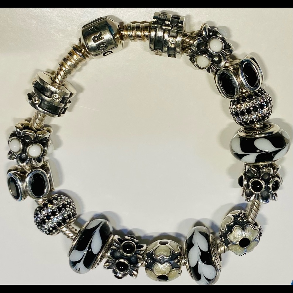 Complete Authentic Pandora Charm Bracelet. ALL charms are Authentic Pandora.
